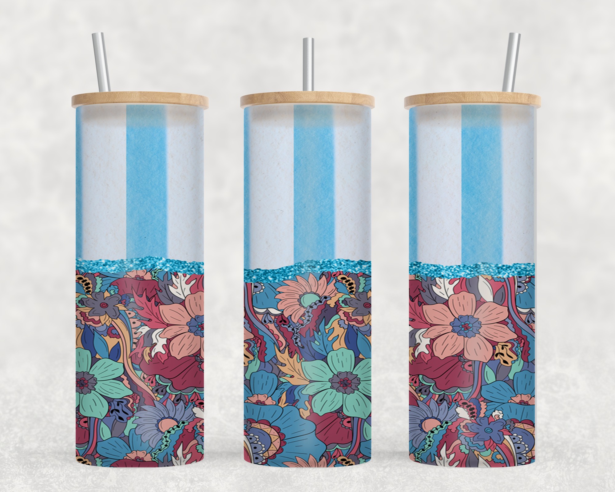 Floral Stripes-10574